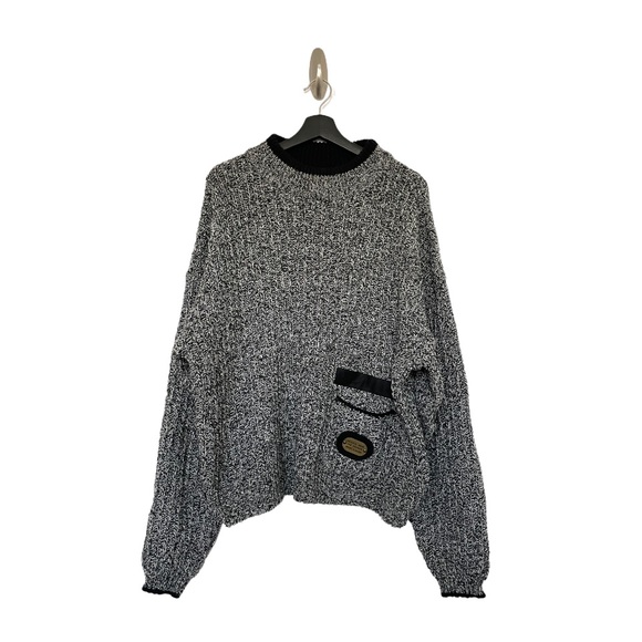 Bugle Boy Other - Vintage Bugle Boy Knit Sweater Dog Tag metal Logo